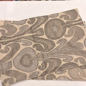 2 - Potterybarn Kenmare Ikat Embroidered Lumbar Pillow Covers